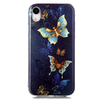Custodia per iPhone XR Serie Butterfly Fluorescente