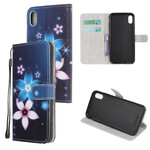 Custodia iPhone XR Lunar Flowers con cinturino