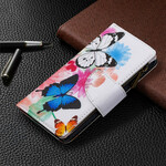 iPhone XR Tasca con zip Farfalle