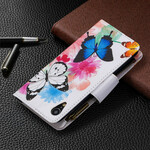 iPhone XR Tasca con zip Farfalle