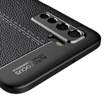 Huawei P40 Lite 5G Custodia in pelle texture Lychee
