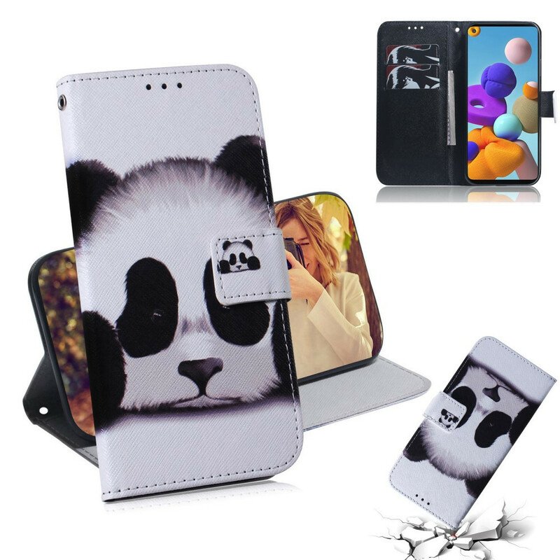 Custodia per Samsung Galaxy A21s Panda Face