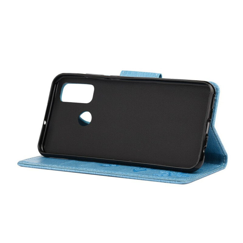 Custodia Huawei P smart 2020 Splendide Farfalle con Cinturino