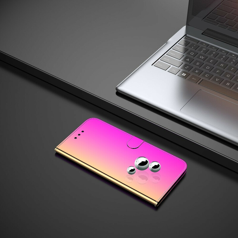 Xiaomi Redmi 9 Custodia in finta pelle Cover a specchio