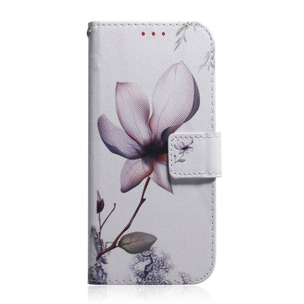 Xiaomi Redmi 9 Fiore Custodia Rosa Antico