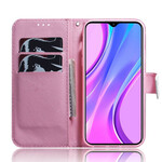 Xiaomi Redmi 9 Fiore Custodia Rosa Antico