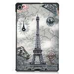 Custodia smart Samsung Galaxy Tab S6 Lite Torre Eiffel Retro