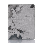 Custodia per iPad Pro 12,9" (2020) / (2018) con mappa del mondo