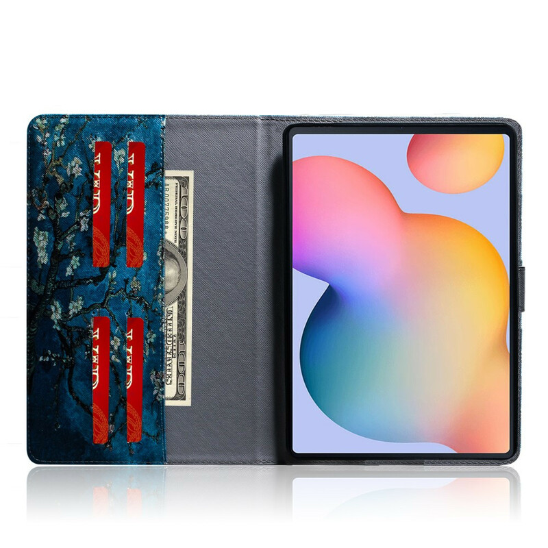 Samsung Galaxy Tab S6 Lite Custodia con rami fioriti