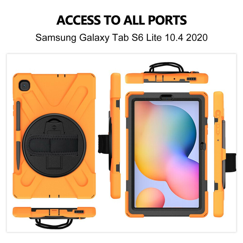 Samsung Galaxy Tab S6 Lite Utra Custodia rigida con cinturino