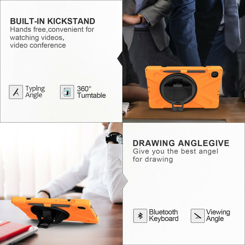 Samsung Galaxy Tab S6 Lite Utra Custodia rigida con cinturino