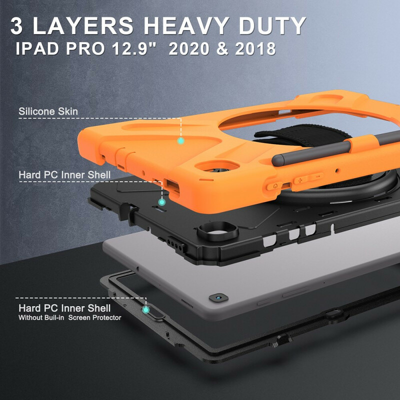 Samsung Galaxy Tab S6 Lite Utra Custodia rigida con cinturino