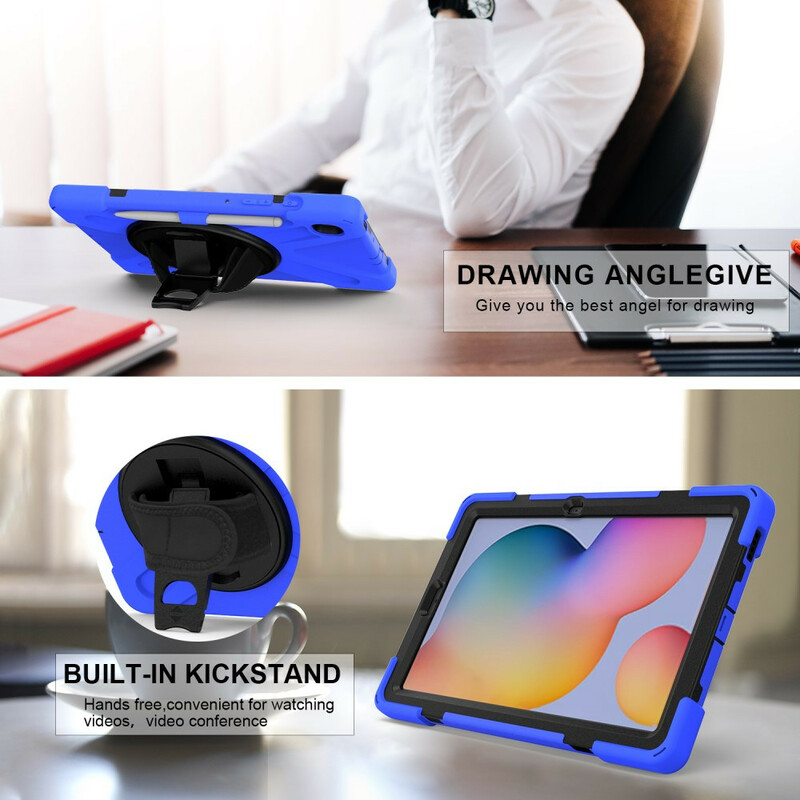Samsung Galaxy Tab S6 Lite Utra Custodia rigida con cinturino Samsung Galaxy Tab S6 Lite Utra Custodia rigida con cinturino