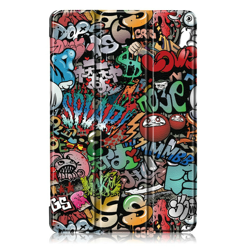 Custodia smart per Samsung Galaxy Tab S5e Graffiti rinforzata