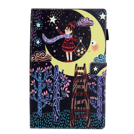 Custodia per Samsung Galaxy Tab A 10.1 (2019) Ragazza Luna
