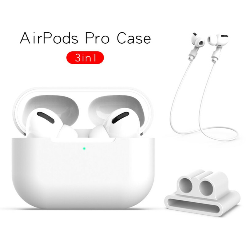 Custodia in silicone per AirPods Pro con cavo per cuffie