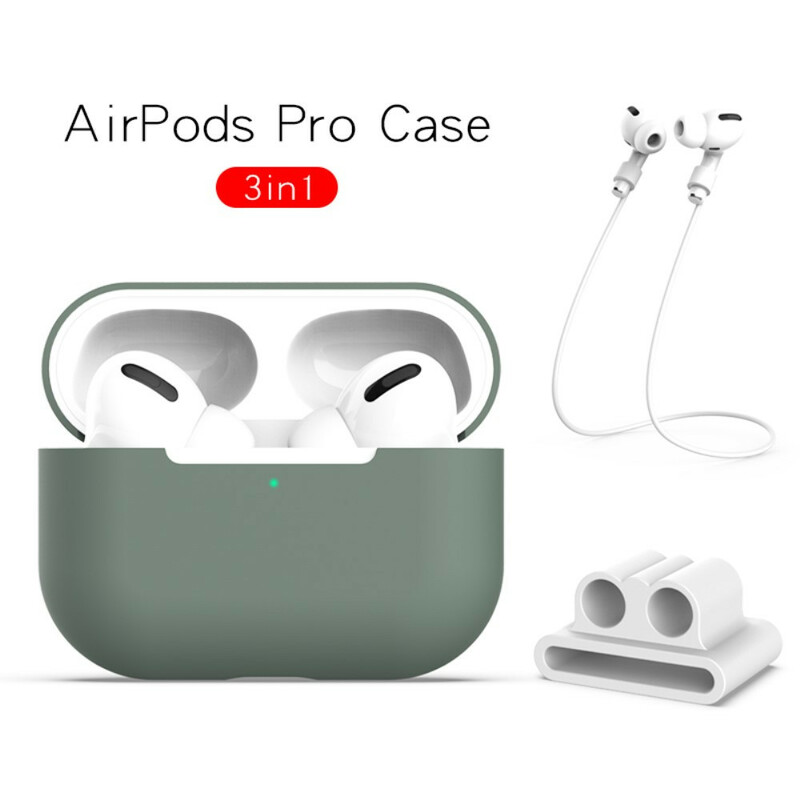 Custodia in silicone per AirPods Pro con cavo per cuffie