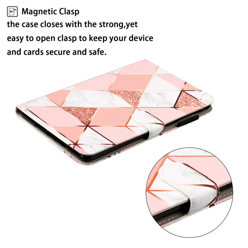 Custodia per Samsung Galaxy Tab A 10.1 (2019) Marmo geometrico