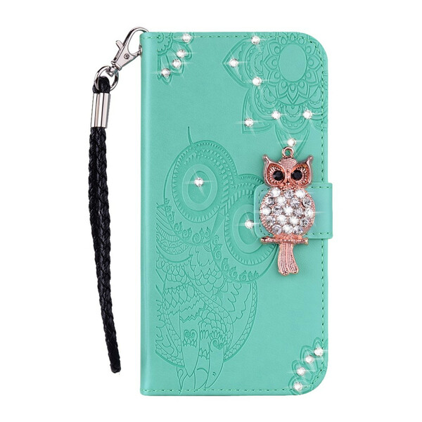 Custodia Huawei Y5p Gufo Mandala e Charm