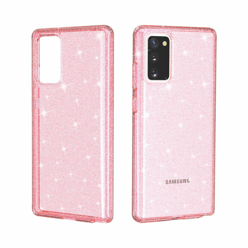 Custodia in polvere glitterata per Samsung Galaxy Note 20