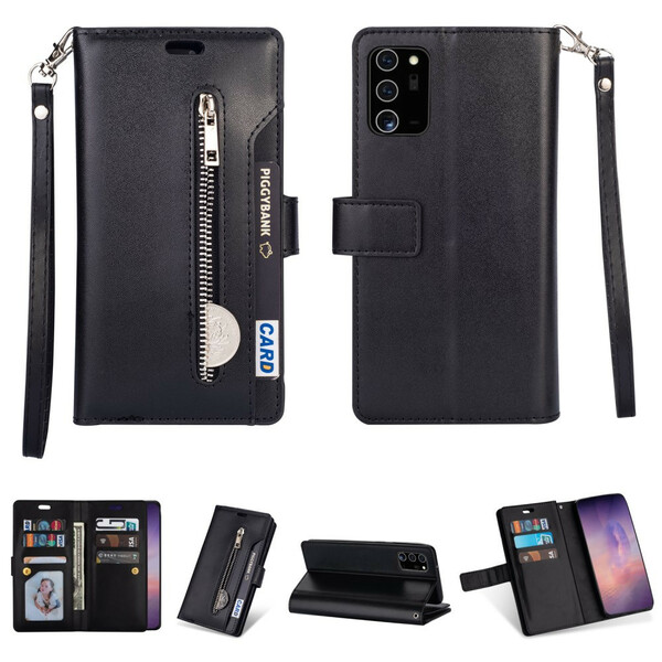 Samsung Galaxy Note 20 Custodia portafoglio con cinturino