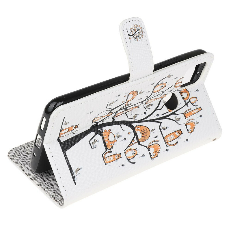 Custodia Xiaomi Redmi 9C Funky Cats Strap