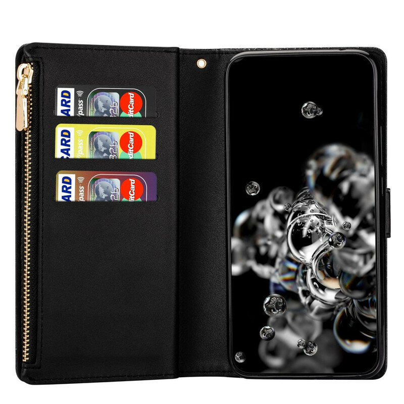 Custodia Samsung Galaxy Note 20 Ultra Glitter Wallet Zip