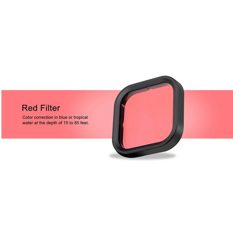 GoPro Hero 8 Obiettivo con filtro rosso