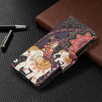 Custodia Xiaomi Redmi 9 Elephant Zipper Pocket