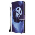 Custodia con cordino per iPhone 12 Panda Space