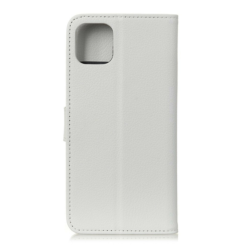 Cover per iPhone 12 in similpelle Litchi
