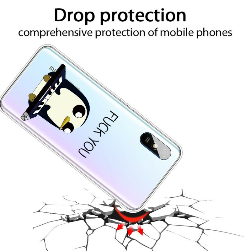 Xiaomi Redmi 9A Custodia Penguin Fuck You