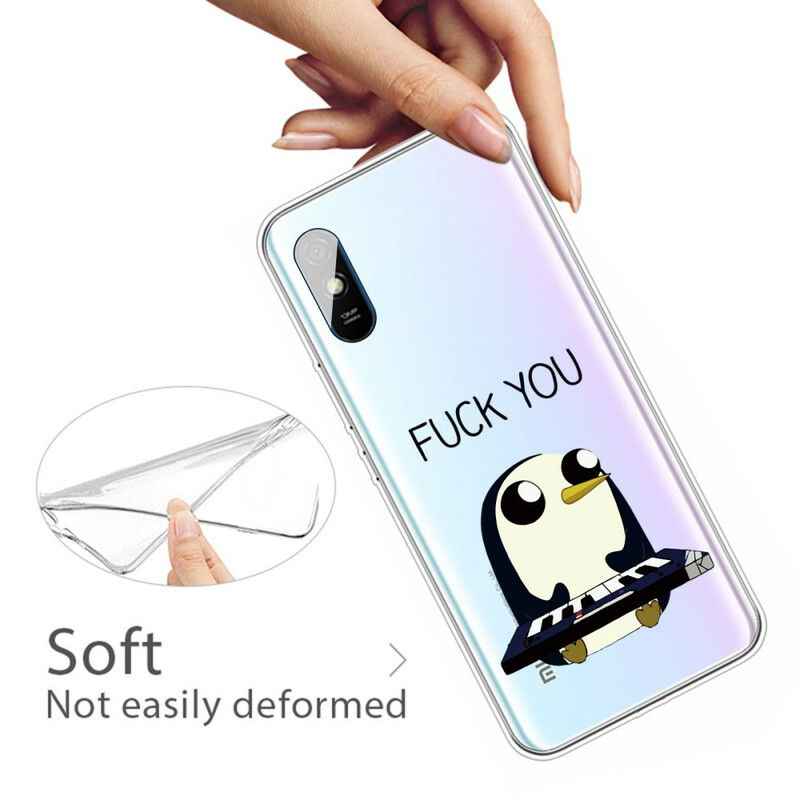 Xiaomi Redmi 9A Custodia Penguin Fuck You