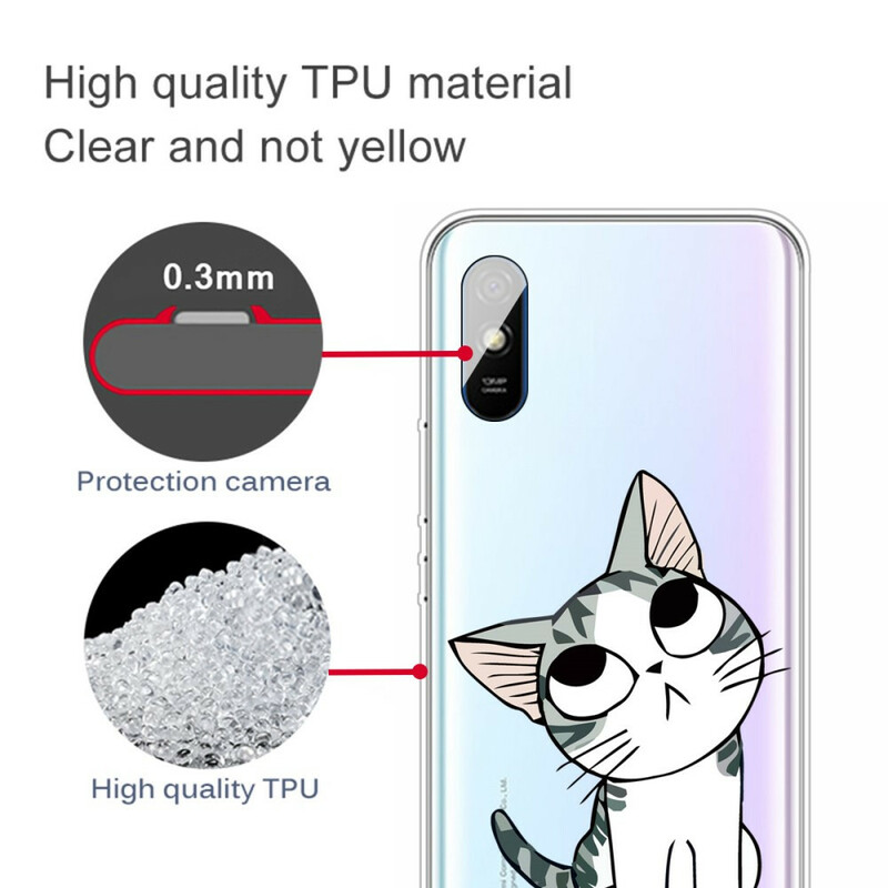 Custodia Xiaomi Redmi 9A Guarda i gatti