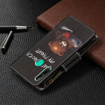 Huawei P40 Lite E / Y7p Custodia tascabile con zip Bear