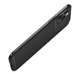 Custodia per iPhone 12 Pro Max flessibile con struttura in fibra di carbonio