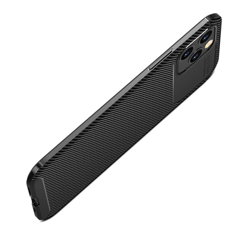 Custodia per iPhone 12 Pro Max flessibile con struttura in fibra di carbonio