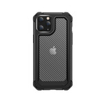 Custodia per iPhone 12 Pro Max trasparente con struttura in fibra di carbonio