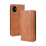 Flip Cover iPhone 12 Max / 12 Pro effetto pelle Vintage Stylish
