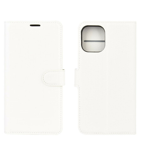 Custodia per iPhone 12 Max / 12 Pro effetto pelle Classic Lychee