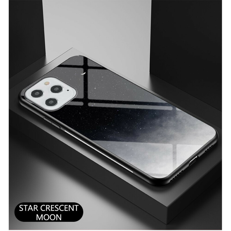 Custodia iPhone 12 Max / 12 Pro Vetro temperato Cielo stellato