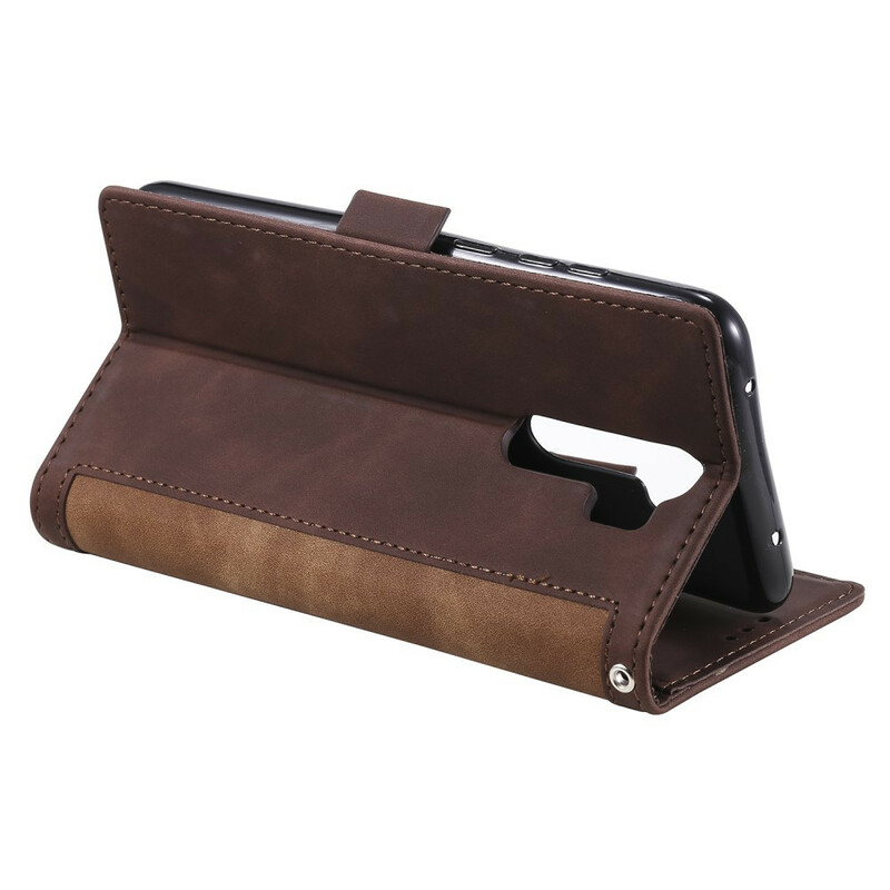 Xaiomi Redmi 9 Custodia in similpelle bicolore Contorni rinforzati Xaiomi Redmi 9 Custodia in similpelle bicolore Contorni rinforzati