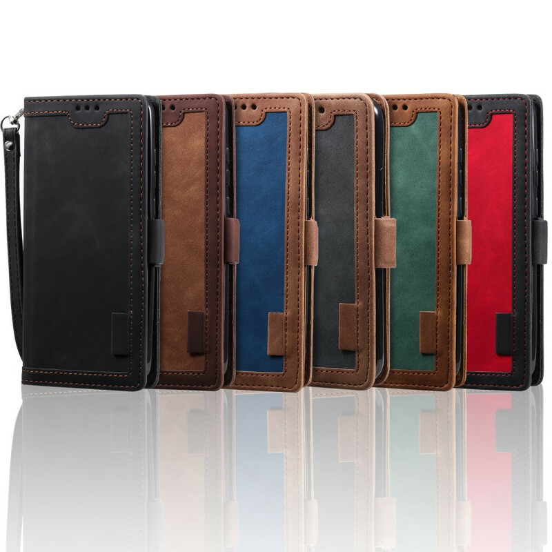 Xaiomi Redmi 9 Custodia in similpelle bicolore Contorni rinforzati Xaiomi Redmi 9 Custodia in similpelle bicolore Contorni rinforzati