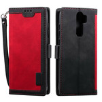 Xaiomi Redmi 9 Custodia in similpelle bicolore Contorni rinforzati