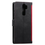 Xaiomi Redmi 9 Custodia in similpelle bicolore Contorni rinforzati