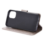 Custodia iPhone 12 Farfalle e Fiori Cordino