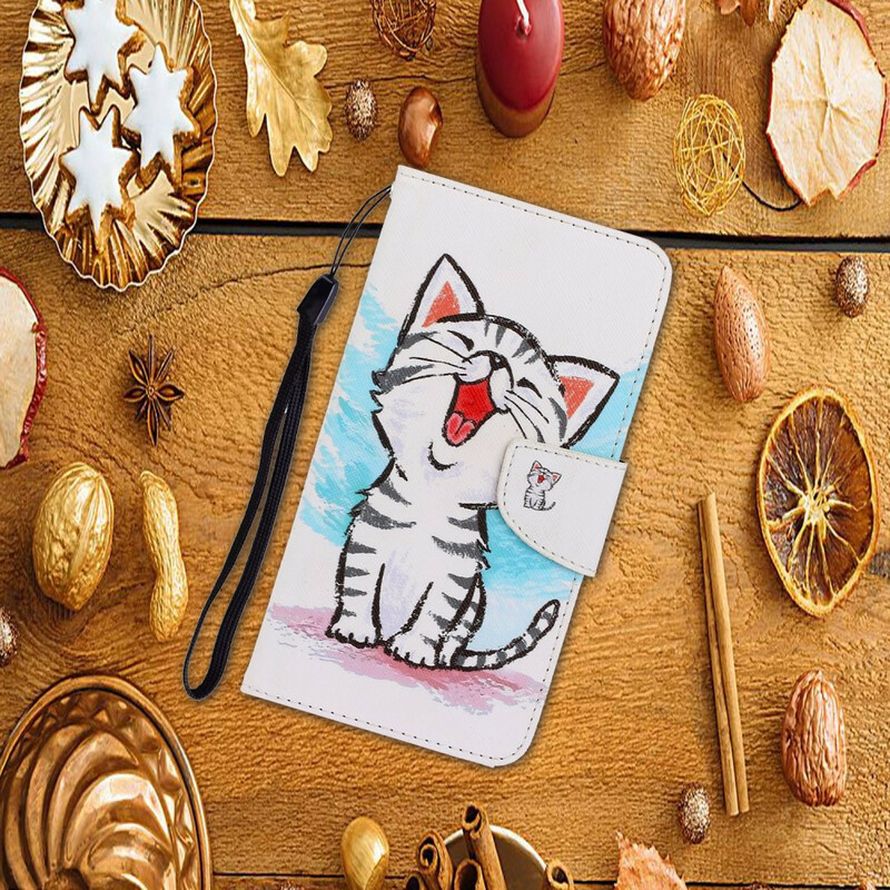 Xiaomi Redmi 9C Custodia con cinturino a colori Kitten