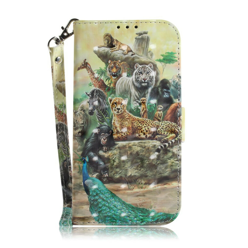 Custodia Xiaomi Redmi 9C Safari Animal Strap