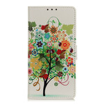 Samsung Galaxy A31 Custodia con albero di fiori