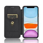 Flip Cover iPhone 12 Max / 12 Pro in fibra di carbonio